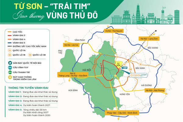 Từ Sơn – thành phố nằm ở cửa ngõ Đông Bắc Hà Nội